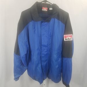 Vintage Marlboro Blue Nylon Windbreaker Jacket